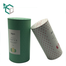 Carton de thé d&#39;emballage de café de tube de papier personnalisé avec impression de logo